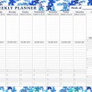 Magnetic Weekly Calendar - 52 Undated Sheets - Notepad Desk Pad - (Edition #001)