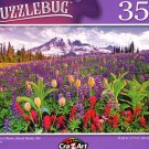 Wild Flowers in Bloom, Mount Ranier, WA - 350 Pieces Jigsaw Puzzle