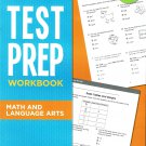 First Grade Math & Language Arts Standards Based Excellent Standardized Test - Workbook v2