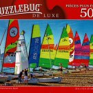 Colorful Catamarans, Spain - 500 Pieces Deluxe Jigsaw Puzzle