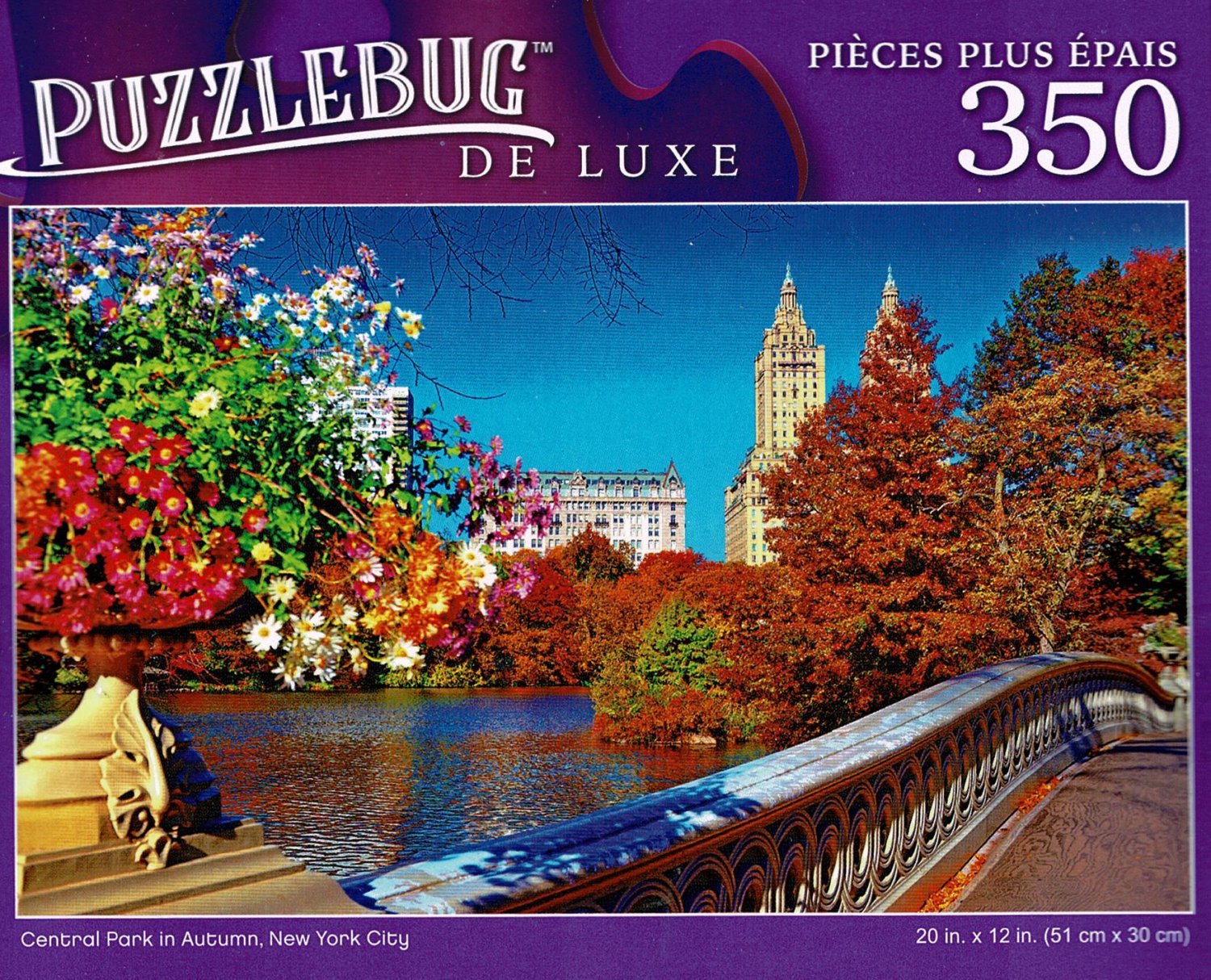 Central Park in Autumn - 350 Pieces Deluxe Jigsaw Puzzle