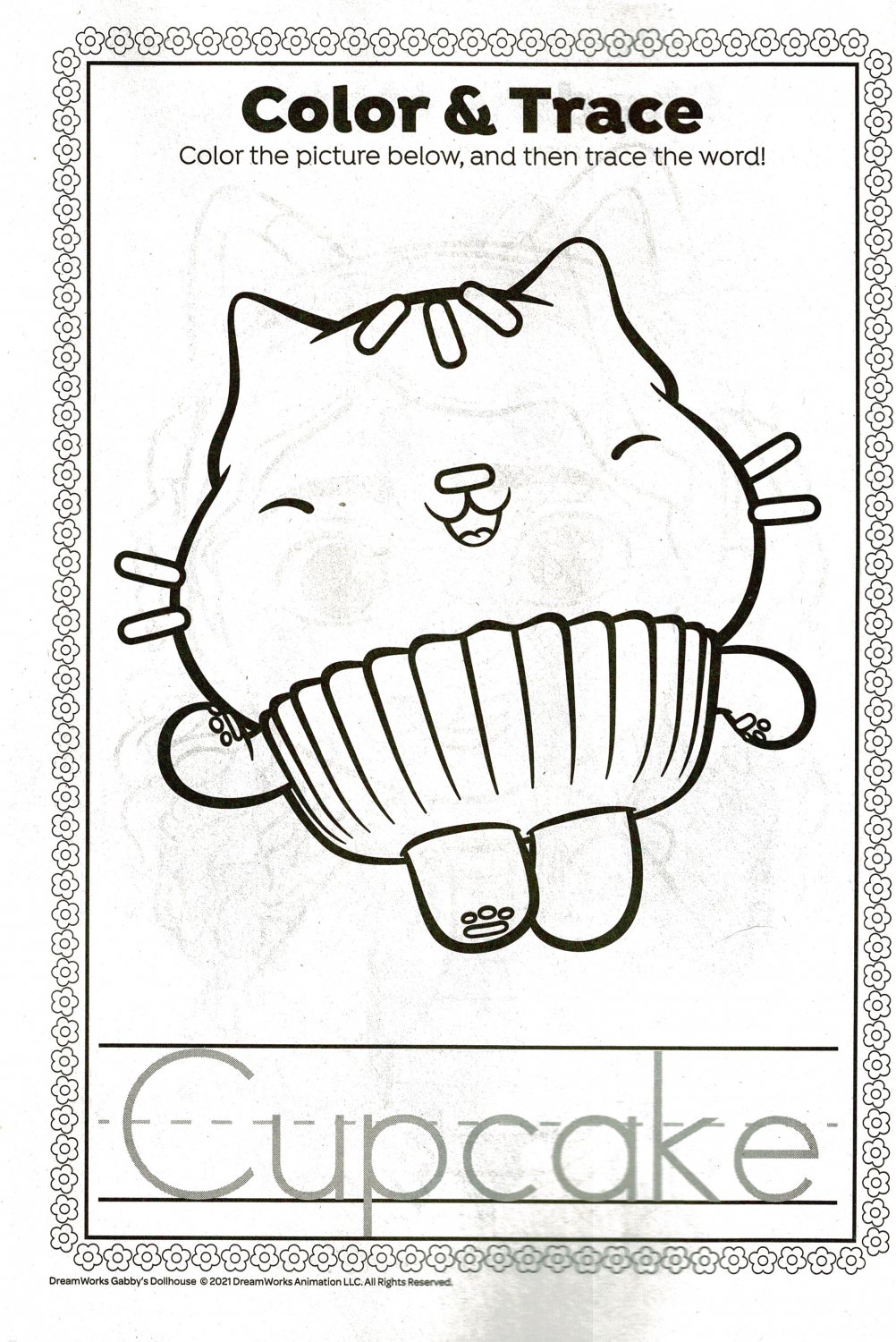 Gabby's Dollhouse Jumbo Coloring & Activity Book + Award Stickers and