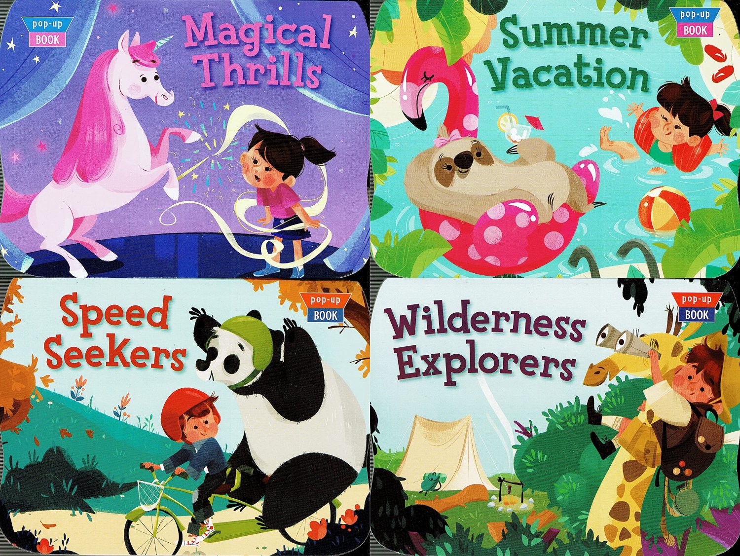 Wilderness Explorers Children PopUp Board Books (Set of 4 Books)