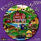 Red Farms Inn by Cheryl Bartley - 350 Round Piece Jigsaw Puzzle