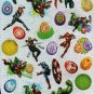 Marvel Avengers Egg Sticker Decorations - 5 Pages 125 Stickers