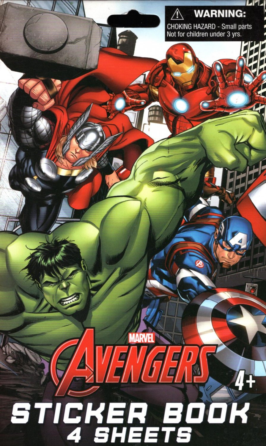 Marvel Avengers Sticker Collection 4 Sheet Sticker Book
