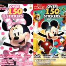 Disney Junior Minnie and Mickey - Over 150 Includes Puffy, Glitter, Foil, Gloss Stickers Book