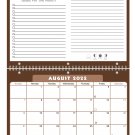 2022 - 2023 Academic Year 12 Months Student Calendar / Planner for Wall & Desk & 3-Ring Binder #022