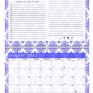 2022 - 2023 Academic Year 12 Months Student Calendar / Planner for Wall & Desk & 3-Ring Binder #018