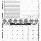 2022 - 2023 Academic Year 12 Months Student Calendar / Planner for Wall & Desk & 3-Ring Binder #009