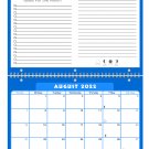 2022 - 2023 Academic Year 12 Months Student Calendar / Planner for Wall & Desk & 3-Ring Binder #004