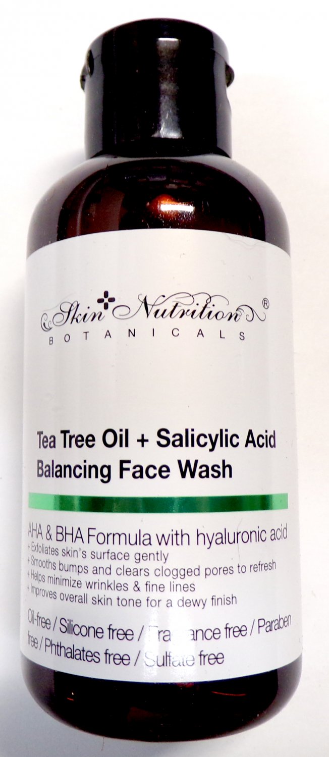 Skin Nutrition Botanical S Tea Tree Oil Salicylic Acid Balancing Face Wash 4oz 118ml 2861