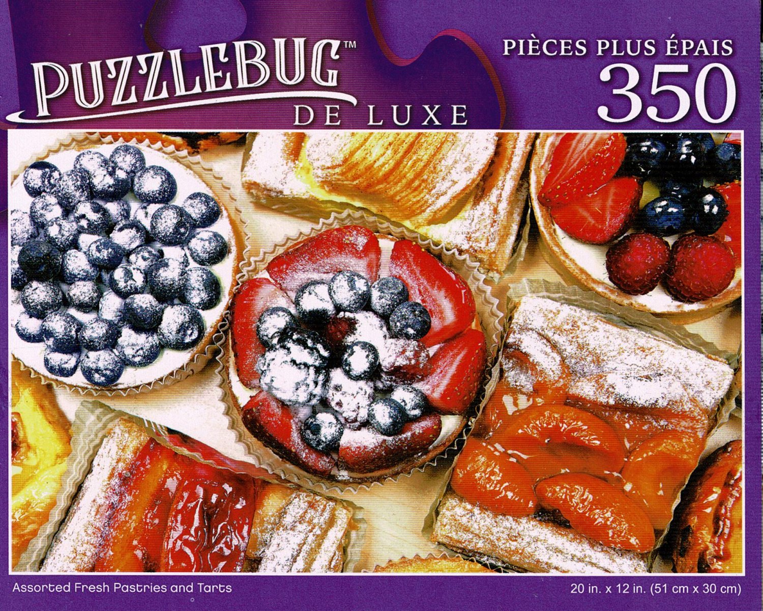 Assorted Fresh Pastries and Tarts - 350 Pieces Deluxe Jigsaw Puzzle