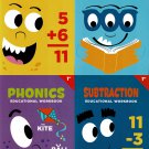 First Grade Educational Workbooks - Reading, Phonics, Addition, & Subtraction - Set of 4 Books - v9 First Grade Educational Workbooks - Reading, Phonics, Addition, & Subtraction - Set of 4 Books - v9