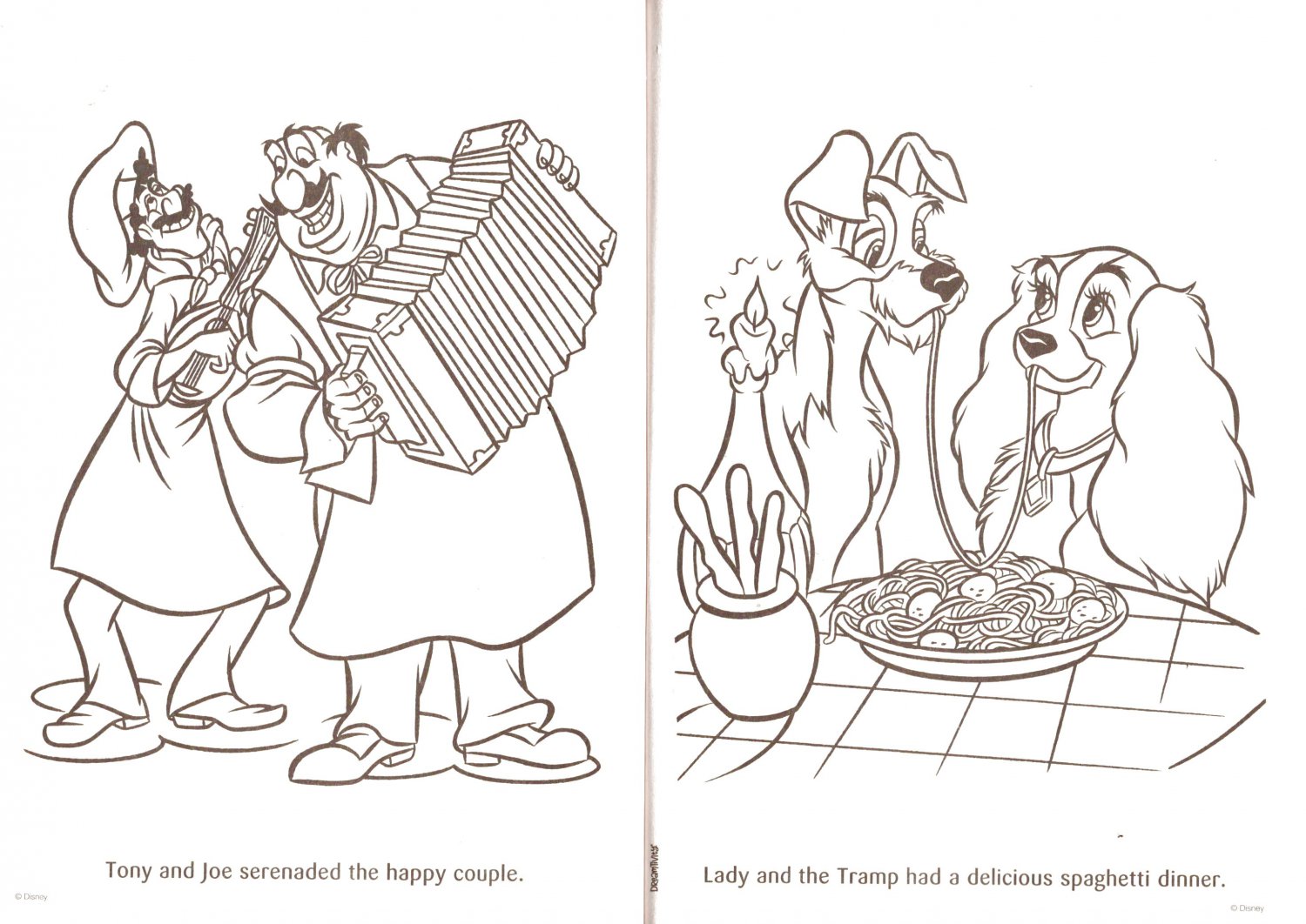 Disney Lady and the Tramp - Winter Wish - Christmas Coloring & Activity ...