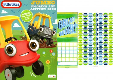 Little Tikes - Jumbo Coloring & Activity Book 80 pages + Award Stickers and  Charts