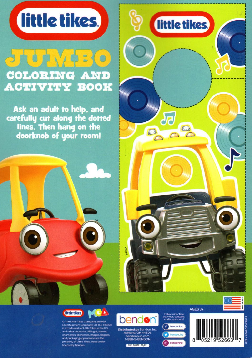 Little Tikes Jumbo Coloring & Activity Book 80 pages + Award Stickers