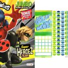 Miraculous - Super Heroes Team - Jumbo Coloring & Activity Book + Award Stickers