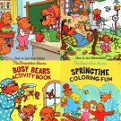 The Berenstain Bears - Spring Time, Busy Bears, School Time, Bear Country - Coloring Fun Book