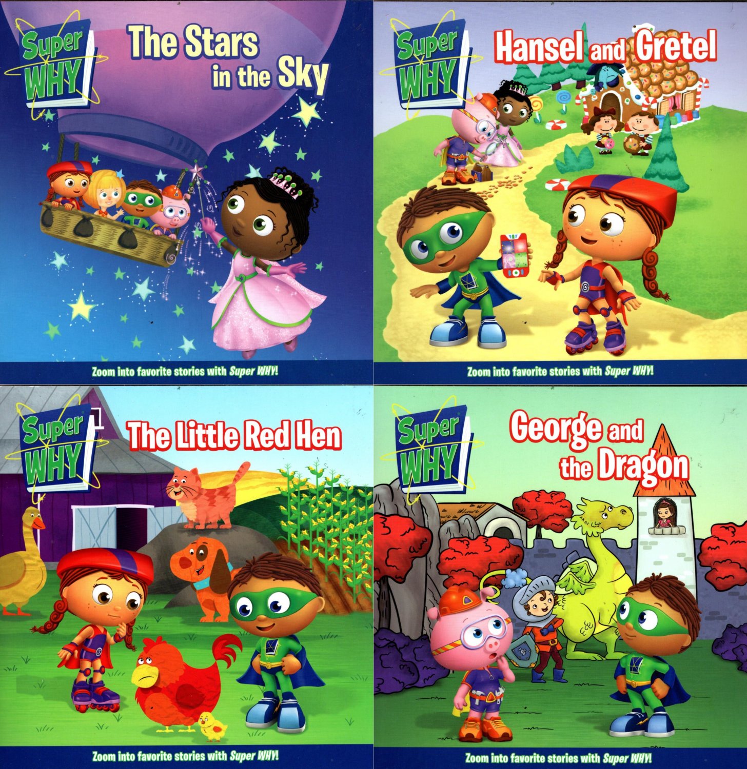 Super Why - George and the Dragon, The Little Red Hen, Hansel and ...