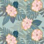 Deluxe School Locker Magnetic Wallpaper - Pack of 12 Sheets - (Tropical Leaves & Flowers vr34)