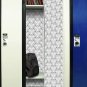 Deluxe School Locker Magnetic Wallpaper - Pack of 12 Sheets - (Black and White Flowers vr28)