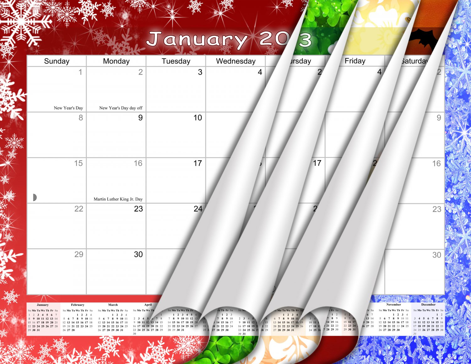 2023 Monthly Magnetic/Desk Calendar - 12 Months Desktop/Wall Calendar/Planner - (Edition #29)