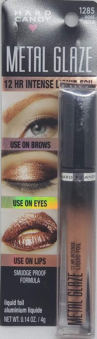 Hard Candy Metal Glaze Liquid Foil 1285 Rose Gold - Brows, Eyes, and Lips