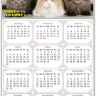 2023 Magnetic Calendar - Calendar Magnets - Today is My Lucky Day - Cat Themed 015 (7 x 10.5)