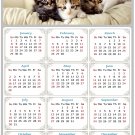 2023 Magnetic Calendar - Calendar Magnets - Today is my Lucky Day - Cat Themed 021 (7 x 10.5)