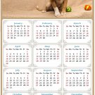2023 Magnetic Calendar - Calendar Magnets - Today is My Lucky Day - Dogs Themed 021 (8 x 5.25)