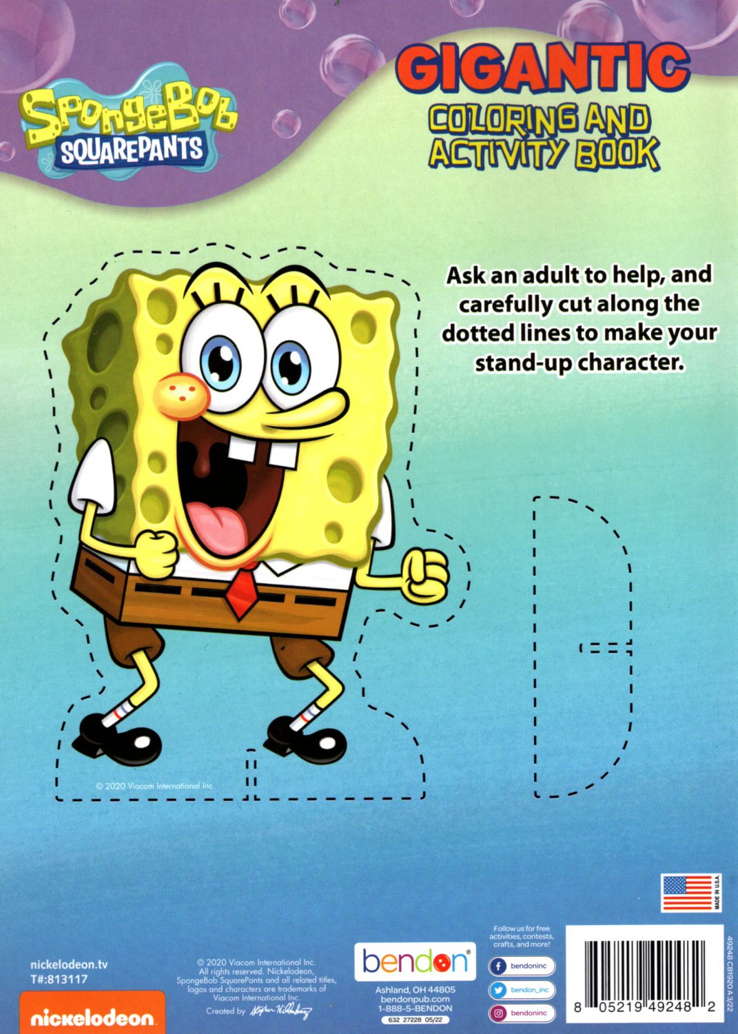 SpongeBob - Bubbly Buddies - Gigantic Coloring & Activity Book + Award ...