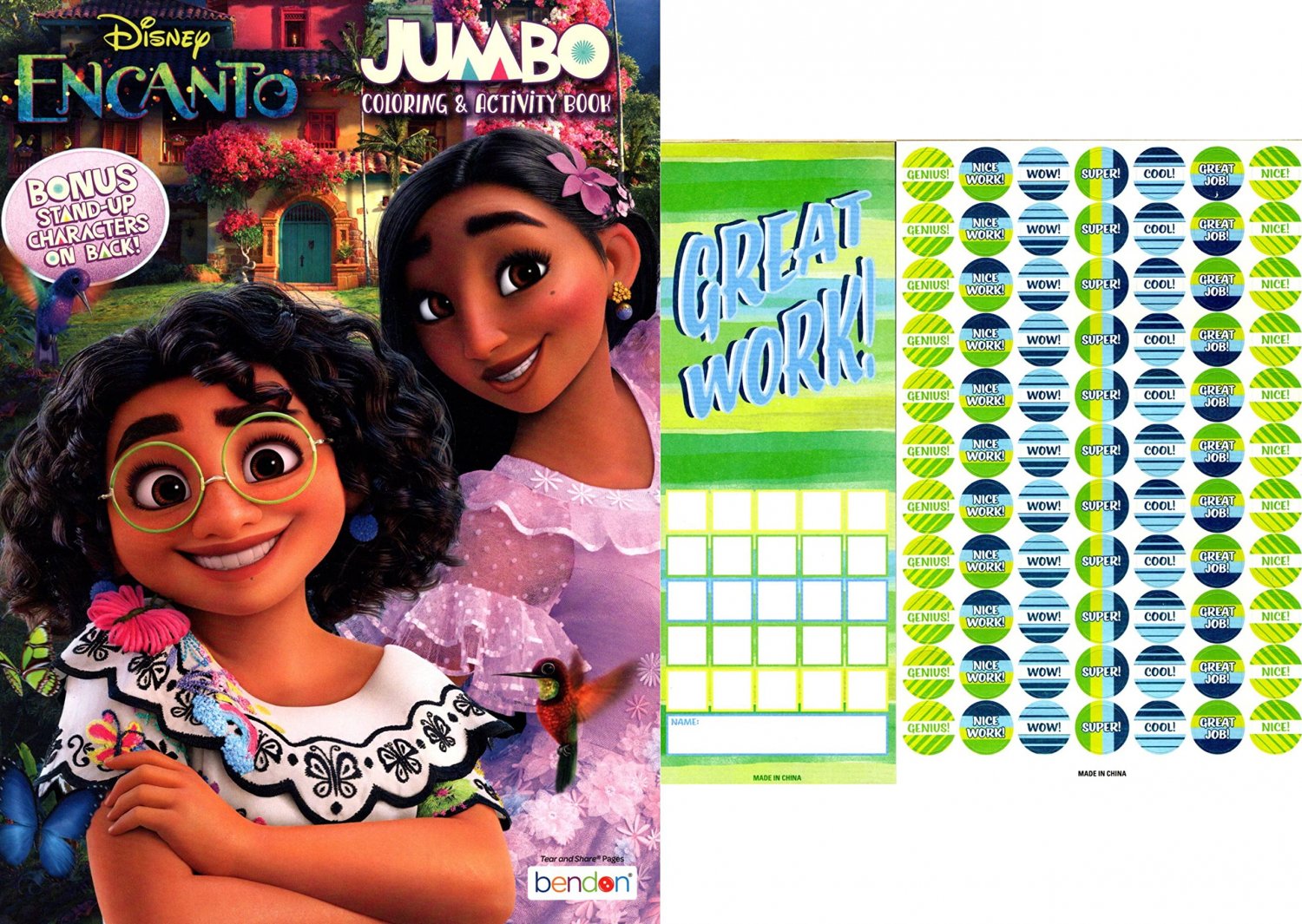 Disney Encanto Jumbo Coloring & Activity Book Book 80 pages + Award