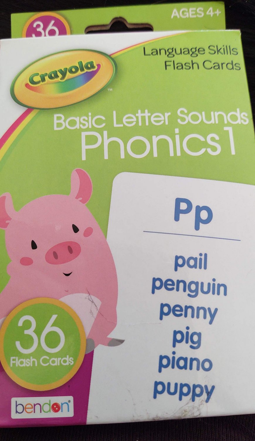 Crayola Basic Letter Sounds Phonics Flash Cards