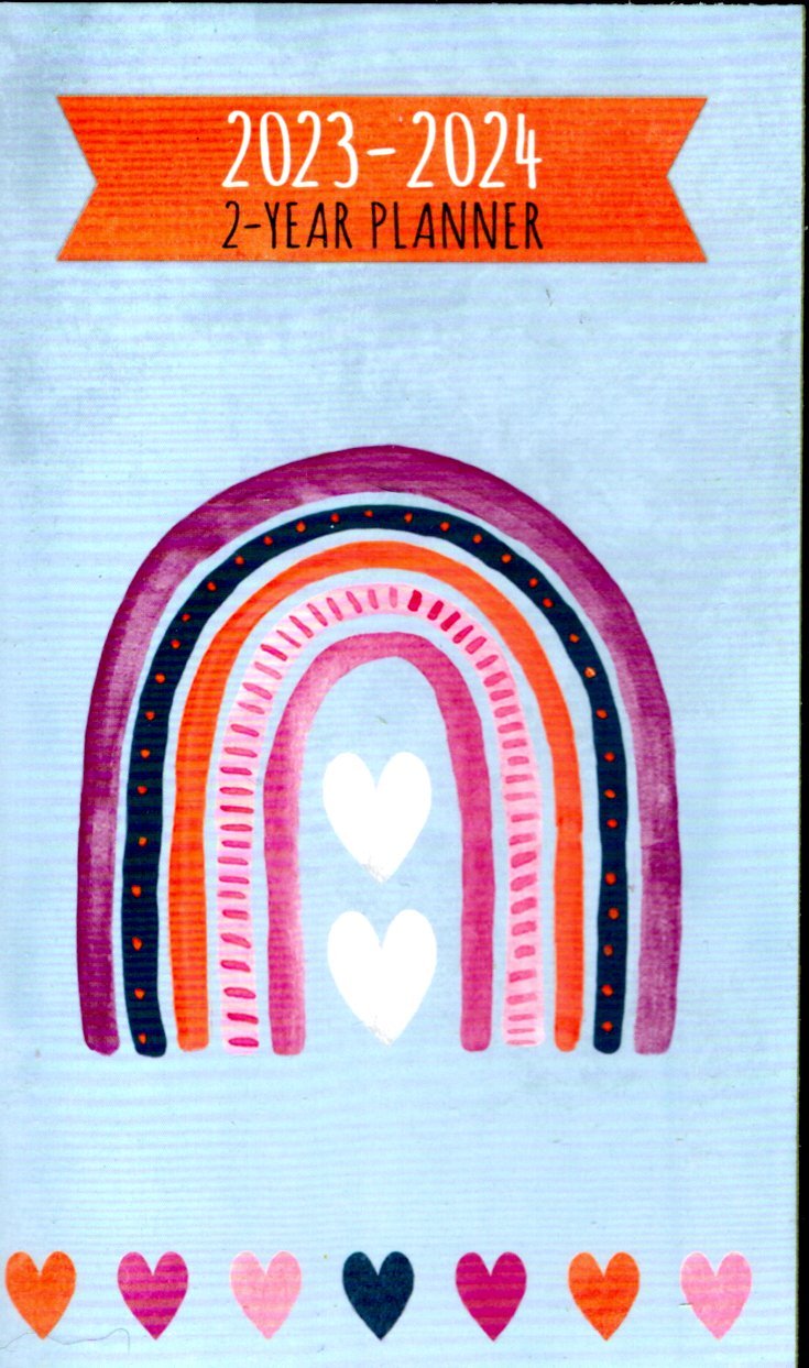 Planner 2023 - 2024 2 Year Pocket Planner / Inspirations Calendar / Organizer