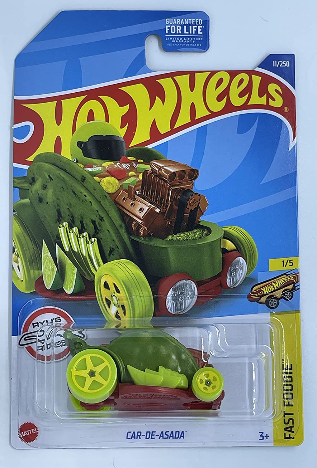 Hot Wheels 2022 CarDeAsada Green Fast Foodie 1/5 RYU's Rides