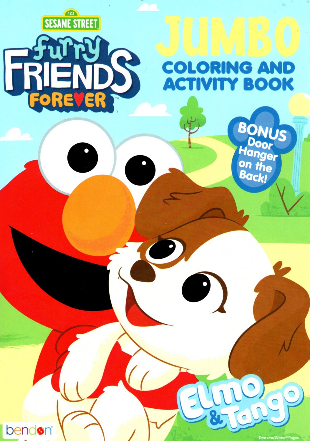 Sesame Street Furry Friends Forever Elmo & Tango Jumbo Coloring