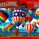 Red White and Blue Balloon Ascension - 500 Pieces Deluxe Jigsaw Puzzle