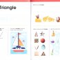 First Grade Educational Workbooks - Kindergarten Workbooks Numbers, Colors, Letters, First Word