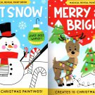 Merry and Bright & Let it Snow - Magical Reveal Paint Books (Set of 2 Books)