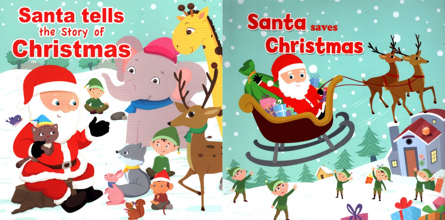 Santa Saves Christmas & Santa Tells The Story Of Christmas - Children's 