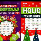 Large Print - Christmas Holiday - Word-Finds vol.19-20 (Set of 2 Books)