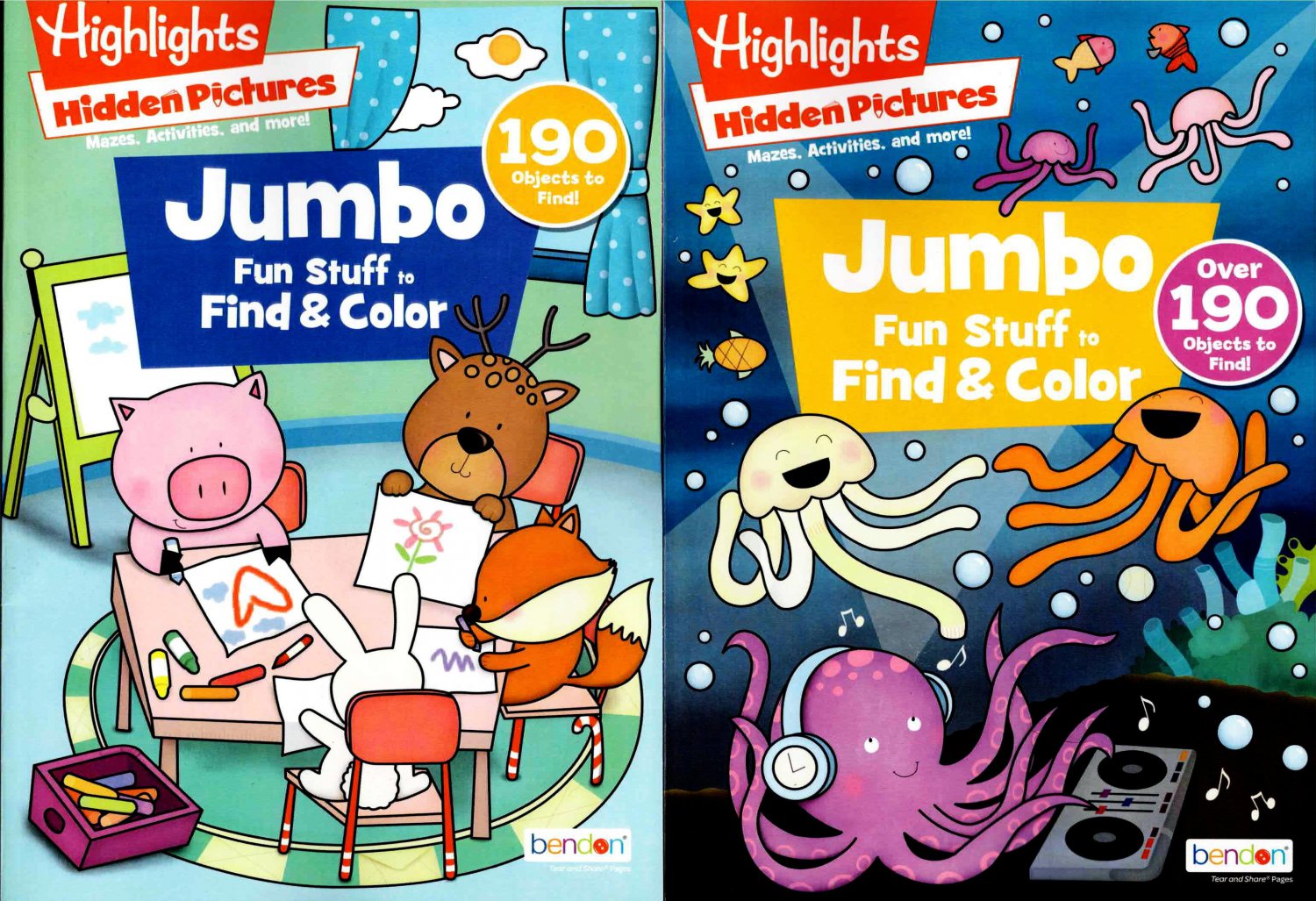 Highlights Hidden Pictures Jumbo Fun Stuff to Find & Color Coloring & Activity Book