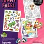 Funny Faces - Coloring Book - Over 50 Stickers - Fairies