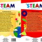 Kindergarten & First Grade - Steam Educational Workbooks - (Set of 2 Books)