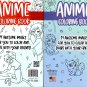 Anime Coloring & Activity Book 24 Images (Set of 2 Books)