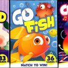 Educational Flash Cards Learning Game - Go Fish, Crazy 8's, Old Maid - (Set of 3 Pack)