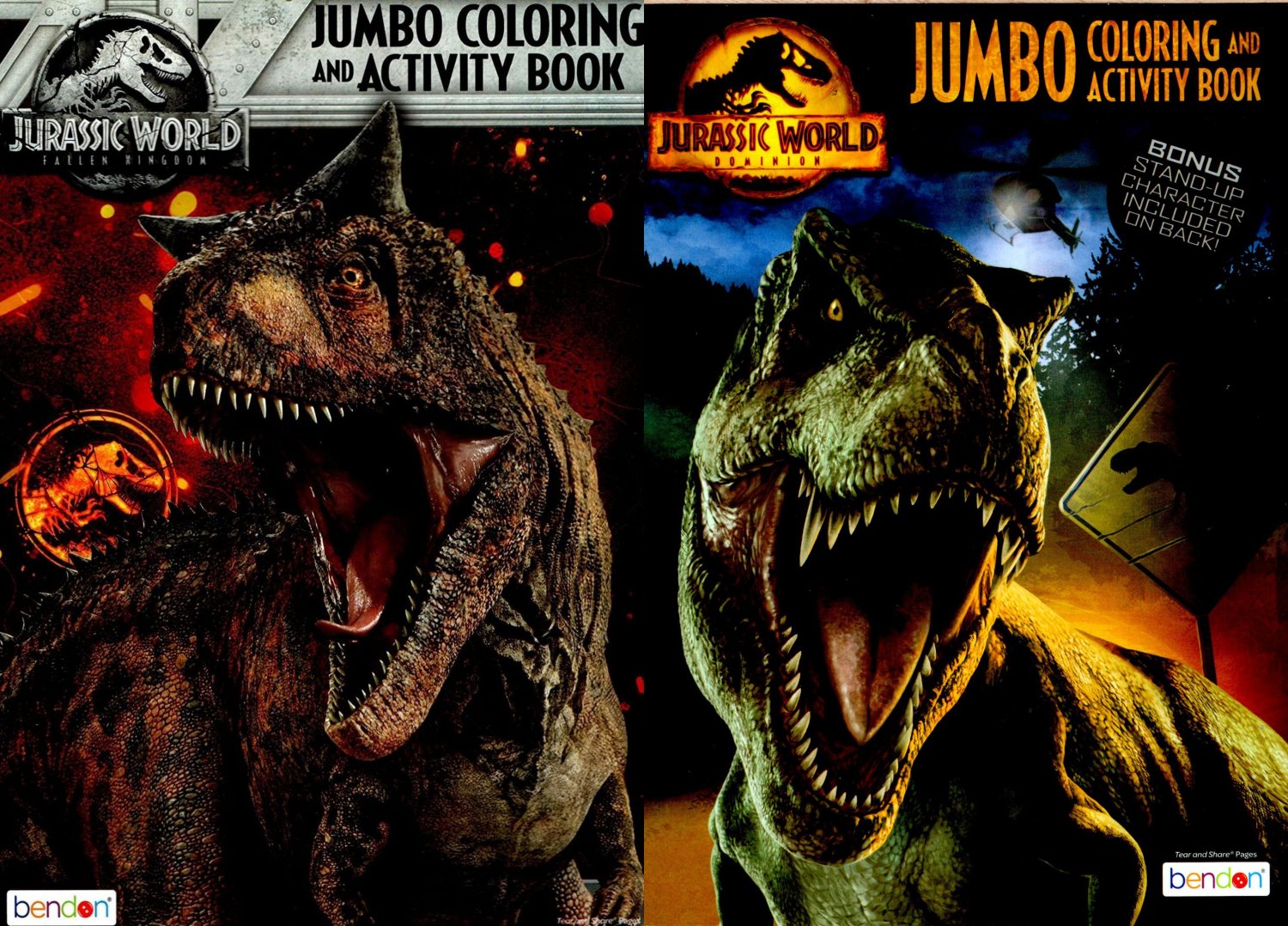 Jurassic World - Jumbo Coloring & Activity Book (Set of 2 Books) v2