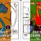 PBS Kids Dinosaur Train - 12 Pieces Coloring Puzzle (Color it) - (Set of 2) v1