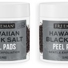 Freeman Gentle Exfoliating Hawaiian Black Salt Peel Pads - 50 Pads (Set of 2)